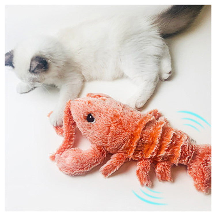 Electric USB Charging Pet Cat Molar Plush Toy