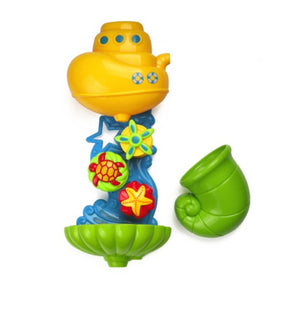 Bath toy duck waterwheel