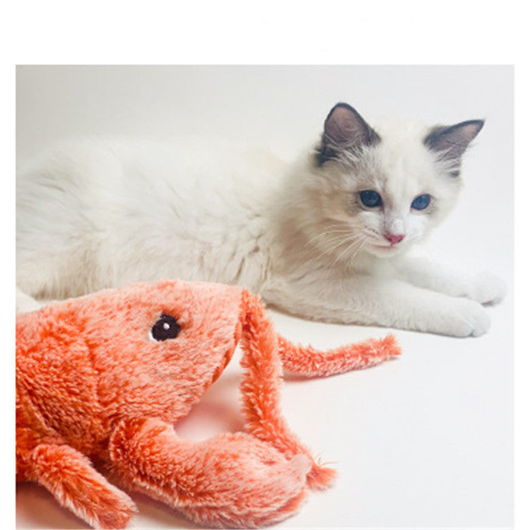 Electric USB Charging Pet Cat Molar Plush Toy