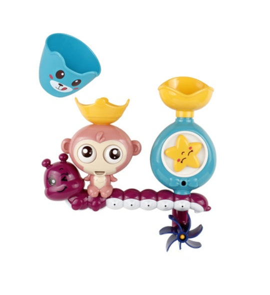 Bath toy duck waterwheel